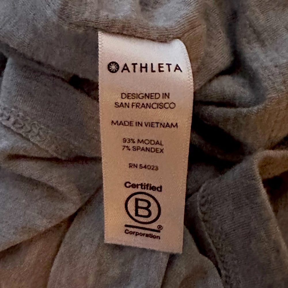 Athleta • Women’s Heather Gray Sleeveless Santorini Midi Dress Sz XS Casual - Picture 11 of 14